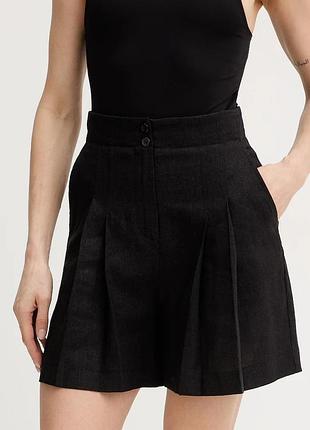 Urbanshop com ua twinsetшорты с добавлением льна twinset цвет черный однотонные высокая посадка 261tf2026 размеры запитуйте