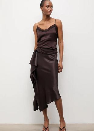 Urbanshop com ua answear.labасиметрична спідниця з колекції unscripted коричнева розміри запитуйте