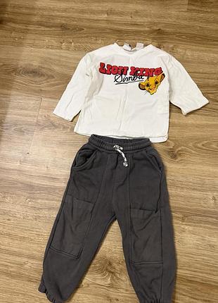 Джогеры и лонгслив zara