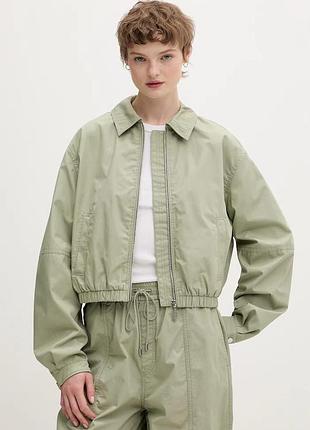 Urbanshop com ua hugo blueкуртка-бомбер жіноча бавовняна зелена 50560135 розміри запитуйте