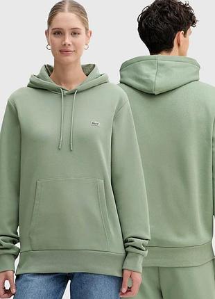 Urbanshop com ua lacosteкофта з капюшоном бавовняна зелена sh9623 розміри запитуйте