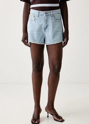 Urbanshop com ua haveoneшорти жіночі джинсові блакитні high waist pls-q373 розміри запитуйте