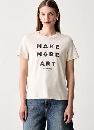 Urbanshop com ua weekend max maraфутболка жіноча бавовняна wkdedison бежева 2625976041600 розміри запитуйте