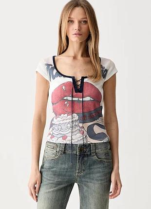 Urbanshop com ua miss sixtyфутболка женская с хлопком белая 6m2sj37600 размеры запитуйте