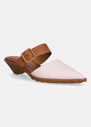 Urbanshop com ua camperшльопанці на низькому підборі жіночі шкіряні anita рожеві k201898-004 розміри запитуйте