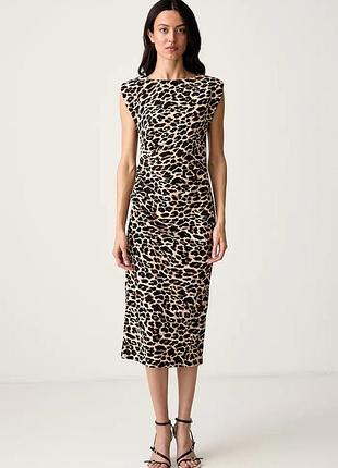 Urbanshop com ua morganсукня bodycon бежева леопардова rfelin розміри запитуйте