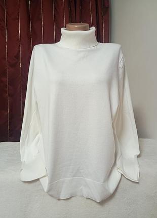 Женская белая водолазка гольф m/l/xl размер