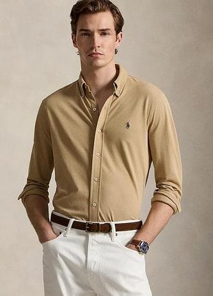 Urbanshop com ua polo ralph laurenсорочка мужская хлопковая зеленая однотонная 710654408 размеры запитуйте