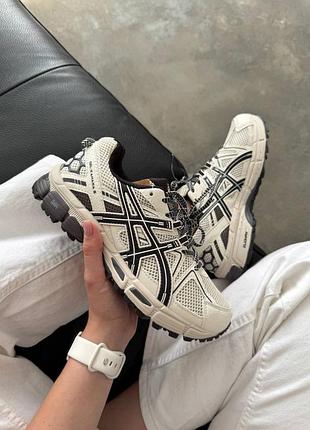 Asics gel-kahana 8 beige black/асікс гель-кахана 8 бежеві з чорним 36 37 38 39 40