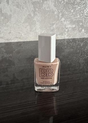 Лак для нігтів avon bb nail colour all-in-one нюдовий