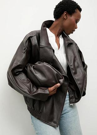 Urbanshop com ua answear.labкуртка oversize жіноча з імітації шкіри коричнева розміри запитуйте