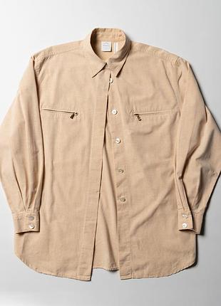 Bogner vintage beige shirt button up [swh017465]