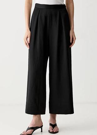 Urbanshop com ua vicoloштаны culottes женские с вискозой черные high waist tab0644 размеры запиту