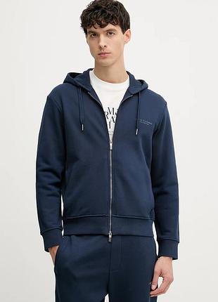 Urbanshop com ua armani exchangeкофта, которая расстегивается, с капюшоном мужская хлопковая темно-синяя xm001293 размеры запитуйте