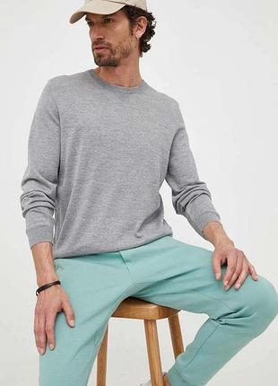 Urbanshop com ua bossвовняний светр boss leno-p чоловічий колір сірий легкий розміри запитуйте