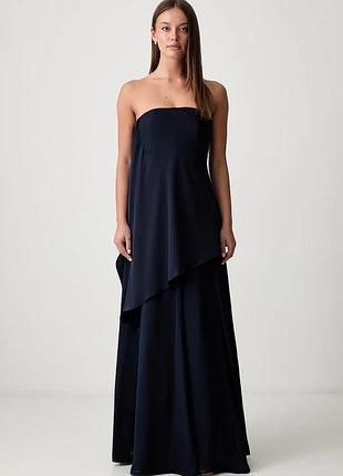 Urbanshop com ua pedro del hierroразклешенное платье темно-синее однотонное размеры запитуйте