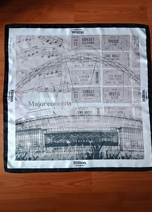 Коллекционный сувенирный платок hilton london wembley (major concerts), эксклюзив