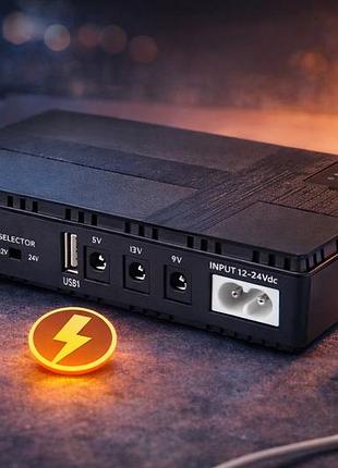 Источник бесперебойного питания для роутера 10400mah повербанк для wi-fi маршрутизатора мини ups для интернета