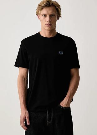 Urbanshop com ua armani exchangeфутболка чоловіча бавовняна чорна xm003556 af10358 розміри запитуйте
