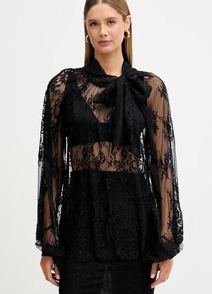 Urbanshop com ua vicoloблузка жіноча чорна рослинна tab0195 розміри запитуйте