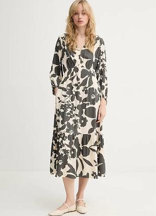 Urbanshop com ua marc o'poloлітня сукня віскозна сіра квіти 5000014074 розміри запитуйте