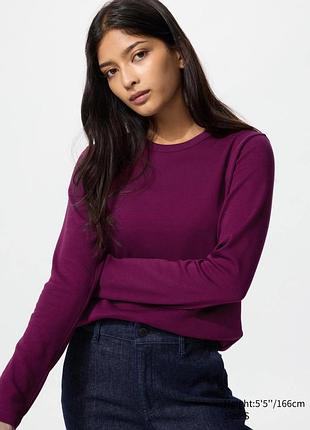 Лонгслів uniqlo s бавовна