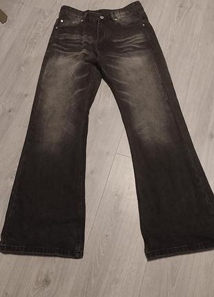 Джинси чоловічі кльош bootcut чорні