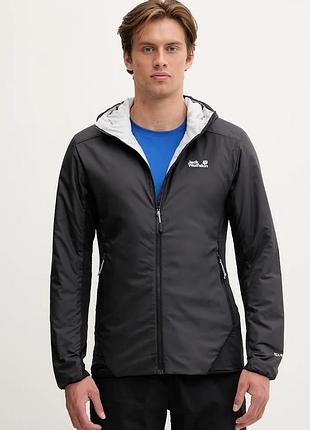 Urbanshop com ua jack wolfskinтрекінгова куртка чоловіча trail light hybrid чорна a65844 розміри запитуйте