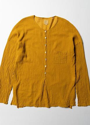 Ateliers francais defection blouses cotton camel женская винтажная блуза [swh017466]
