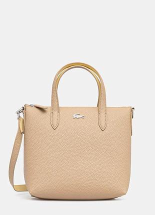 Urbanshop com ua lacosteсумка-тоут жіноча зі штучної шкіри бежева nf5126aa розміри запитуйте