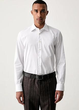 Urbanshop com ua baldessariniсорочка чоловіча з бавовною біла однотонна b3 10013.3090 розміри запитуйте