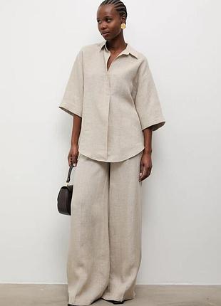 Urbanshop com ua answear.labсорочка жіноча лляна бежева однотонна розміри запитуйте