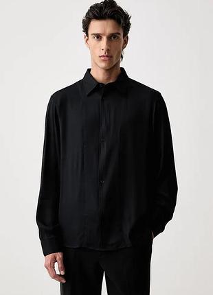 Urbanshop com ua armani exchangeсорочка чоловіча віскозна темно-синя однотонна xm003006 af13235 розміри запитуйте