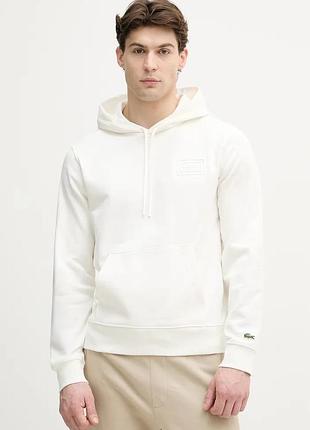 Urbanshop com ua lacosteкофта з капюшоном чоловіча бавовняна бежева sh0785 розміри запитуйте