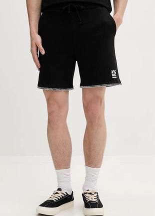 Urbanshop com ua hugoтрикотажні шорти чоловічі бавовняні daronso чорні regular waist 50556550 розміри запитуйте