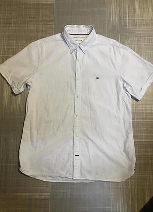 Tommy hilfiger💙чоловіча сорочка рубашка з коротким рукавом💛розмір  xl /чоловічий одяг/унісекс