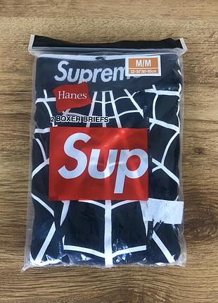 Труси чоловічі supreme boxer briefs black web spiderman marvel m,l