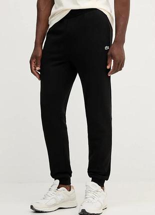 Urbanshop com ua lacosteспортивні штани чоловічі бавовняні чорні regular waist xh9833 розміри запитуйте