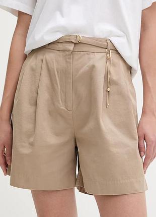 Urbanshop com ua hugoшорты женские хлопковые henisea-1-w бежевые high waist 50561249 размеры запитуйте
