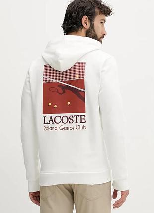 Urbanshop com ua lacosteкофта с капюшоном мужская хлопковая белая sh0745 размеры запитуйте