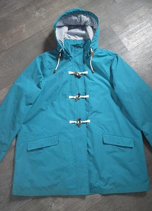 🧥 водоотталкивающая куртка-парка, плащ (дафлкот) bonmarché размер 2xl-3xl