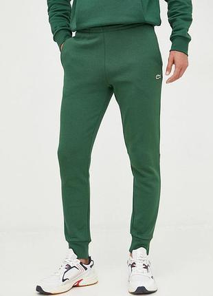Urbanshop com ua lacosteспортивні штани чоловічі з бавовною зелені regular waist xh9624 розміри запитуйте