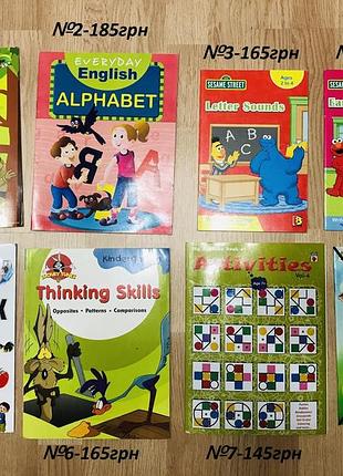 Книга дитяча нова англійською з малюнками english alphabet