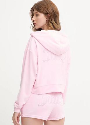 Urbanshop com ua juicy coutureкофта с капюшоном женская велюровая iccle hoodie розовая jcwas126304 размеры запитуйте