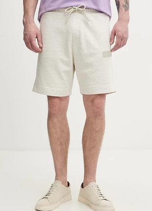 Urbanshop com ua boss greenтрикотажні шорти чоловічі з бавовною jt_shorts бежеві regular waist 50564105 розміри запитуйте