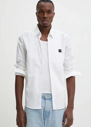Urbanshop com ua hugoсорочка чоловіча бавовняна з еластаном ermo біла однотонна 50505315 розміри запитуйте