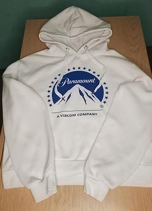Худі жіноче divided біле з принтом paramount