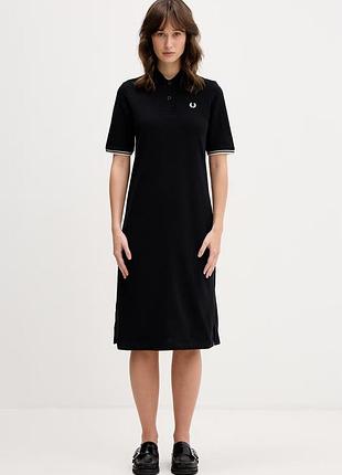 Urbanshop com ua fred perryбавовняна сукня fred perry колір чорний mini пряма d2179 розміри запитуйте