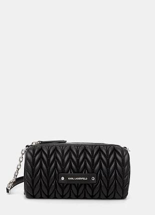 Urbanshop com ua karl lagerfeldсумочка жіноча зі штучної шкіри k/weave чорна b2w30279 розміри запитуйте