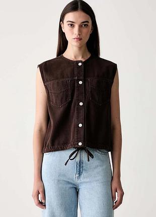 Urbanshop com ua marc o'poloжилет жіночий джинсовий коричневий 5000009811 розміри запитуйте